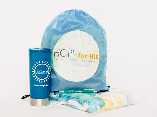 Items that can be found in a gift box bundle including a water bottle and pen.